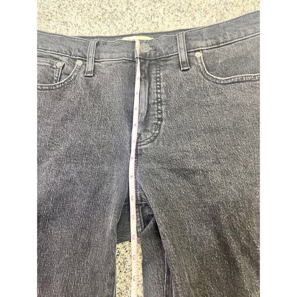 Madewell The Mid-Rise Perfect Vintage Straight Jean, Women’s 29 Distressed Black - Picture 4 of 11
